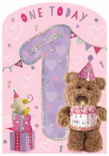 Picture of ONE TODAY BIRTHDAY CARD - PINK